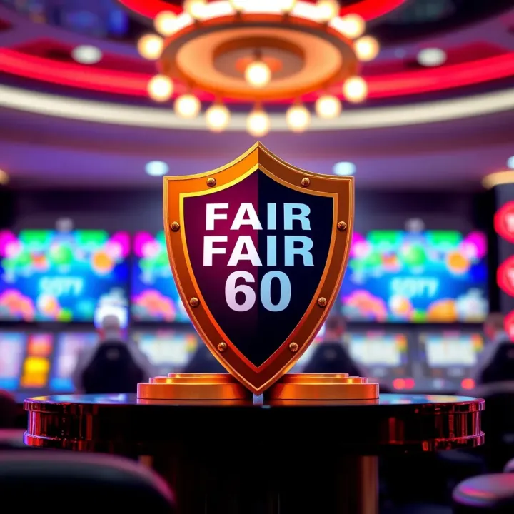 Responsible Gambling and Safe Play Tips for Fair Go Promotion Illustration of secure online gambling with a shield and responsible play symbols