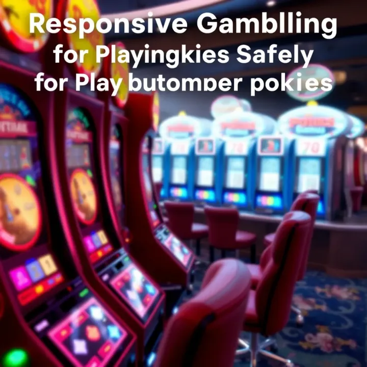 Responsible Gambling Tips for Playing Pokies Safely Graphic depicting responsible gambling with focus on safe play and avoiding common pitfalls in online pokies