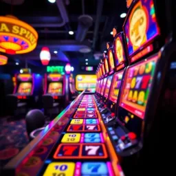 Bonza Spins No Deposit Bonus Explained with Slot Machine Visual Bright casino slot machine with spinning reels and colorful symbols