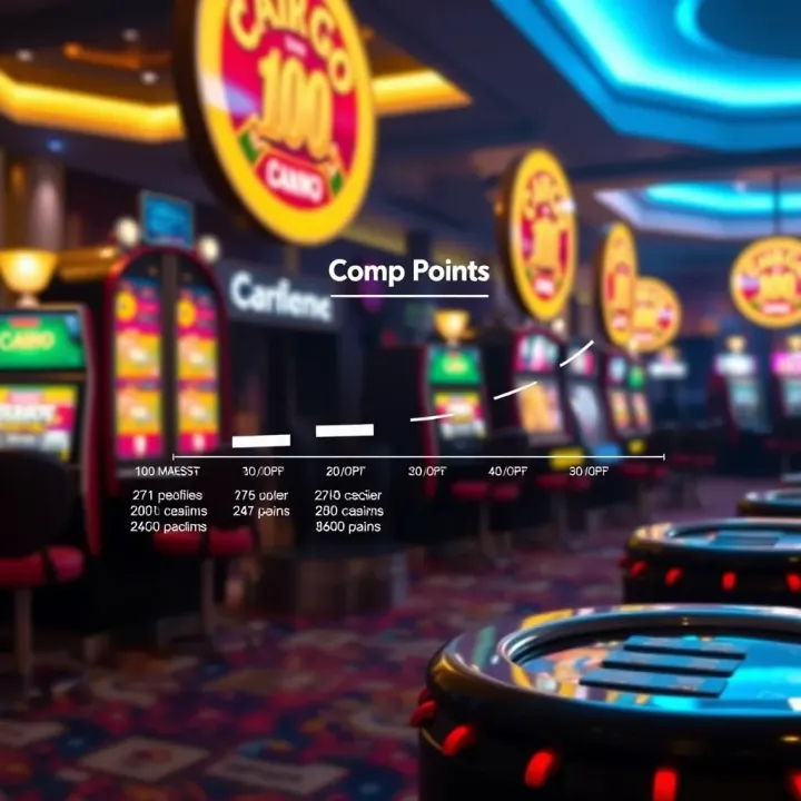 Earning Comp Points at Fair Go Casino Diagram illustrating the accumulation of comp points through casino gaming activities