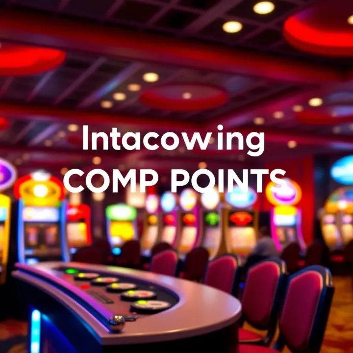 Visual representation of redeeming comp points for casino rewards and benefits