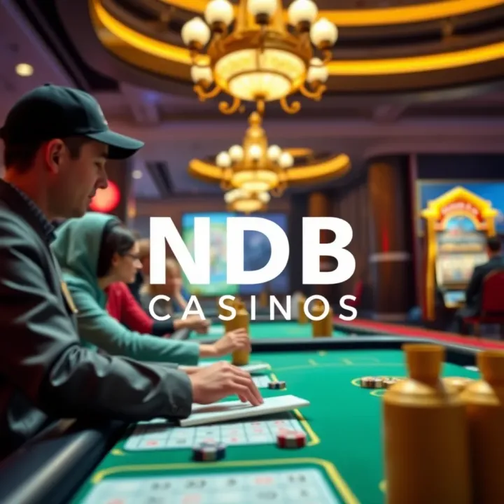 Illustration showing the concept of applying NDB codes in an online casino platform