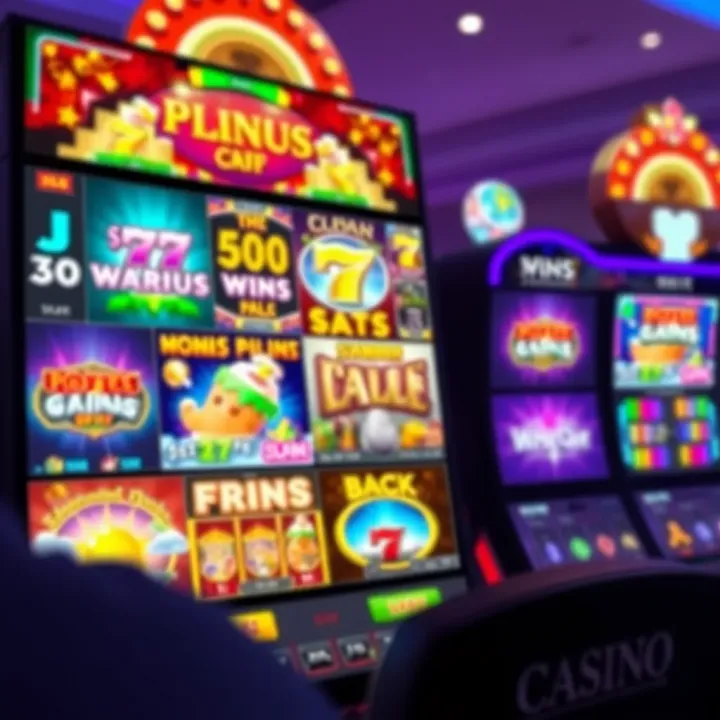 Colorful online casino interface displaying a variety of slot games with vibrant graphics
