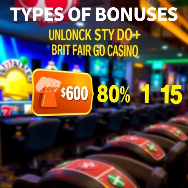 Graphic depicting various casino game icons with a highlighted bonus indicator representing different types of casino bonuses