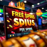 Online casino interface displaying free spins offer without deposit requirement