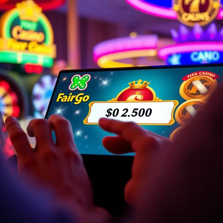 Illustration of a user entering a promotional code on an online casino interface