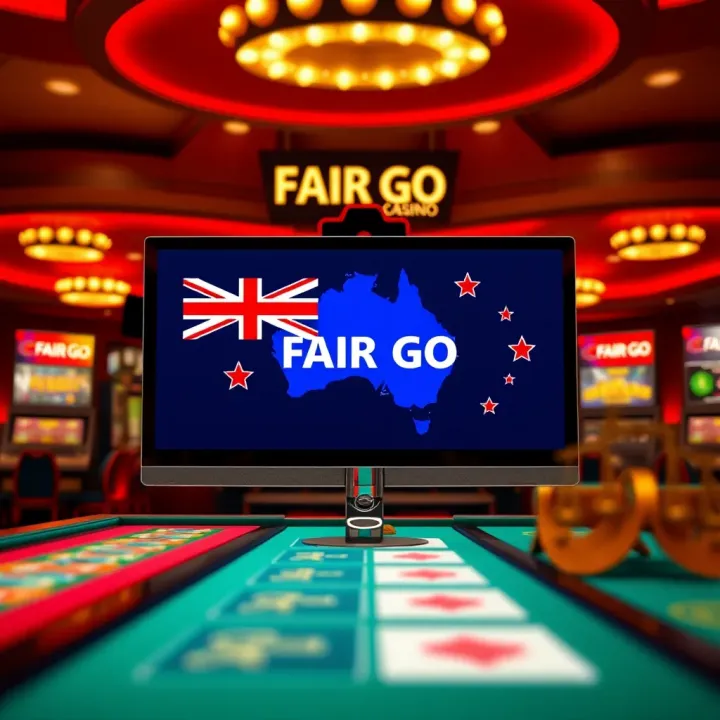 Fair Go Casino Licensing Status and Legal Options for Australian Players Illustration of online gambling screen with Australian legal symbols